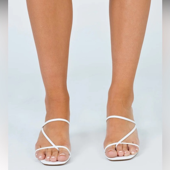 princess polly white heels size 6 - Picture 4 of 9